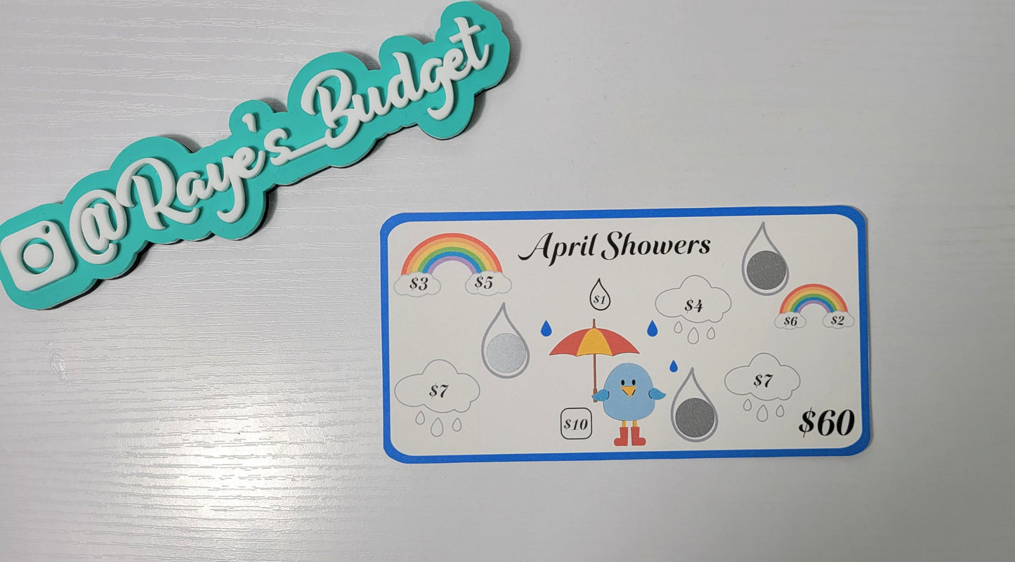 April Showers Savings Challenge - Save $60